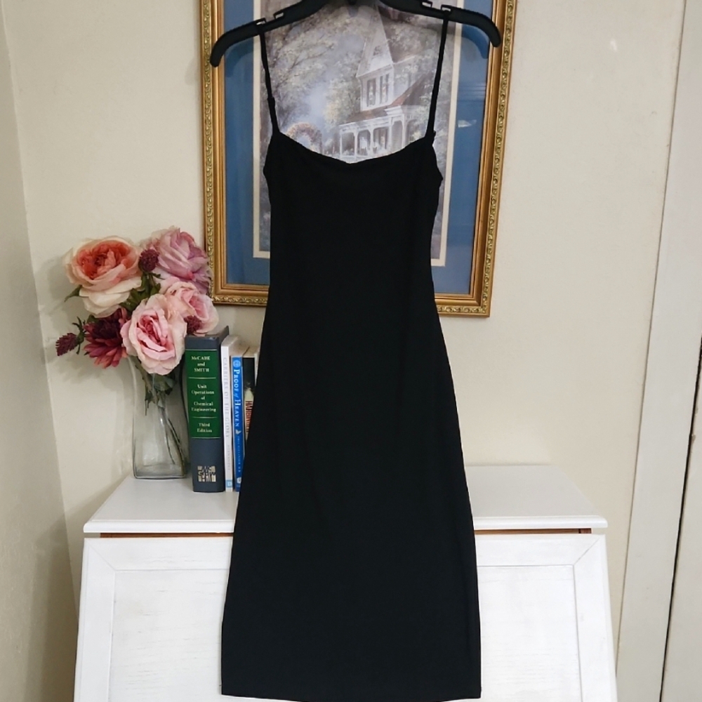 Elegant Open Back Cocktail Black Dress Party Anniversary Date Night